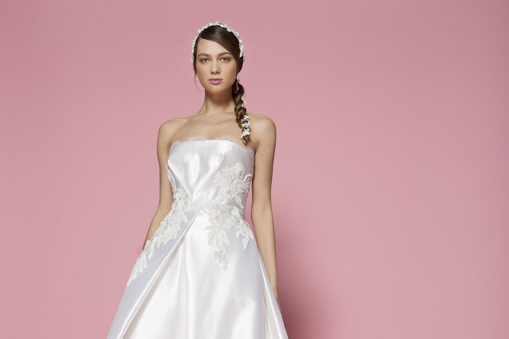 Vestidos de novia strapless 2018