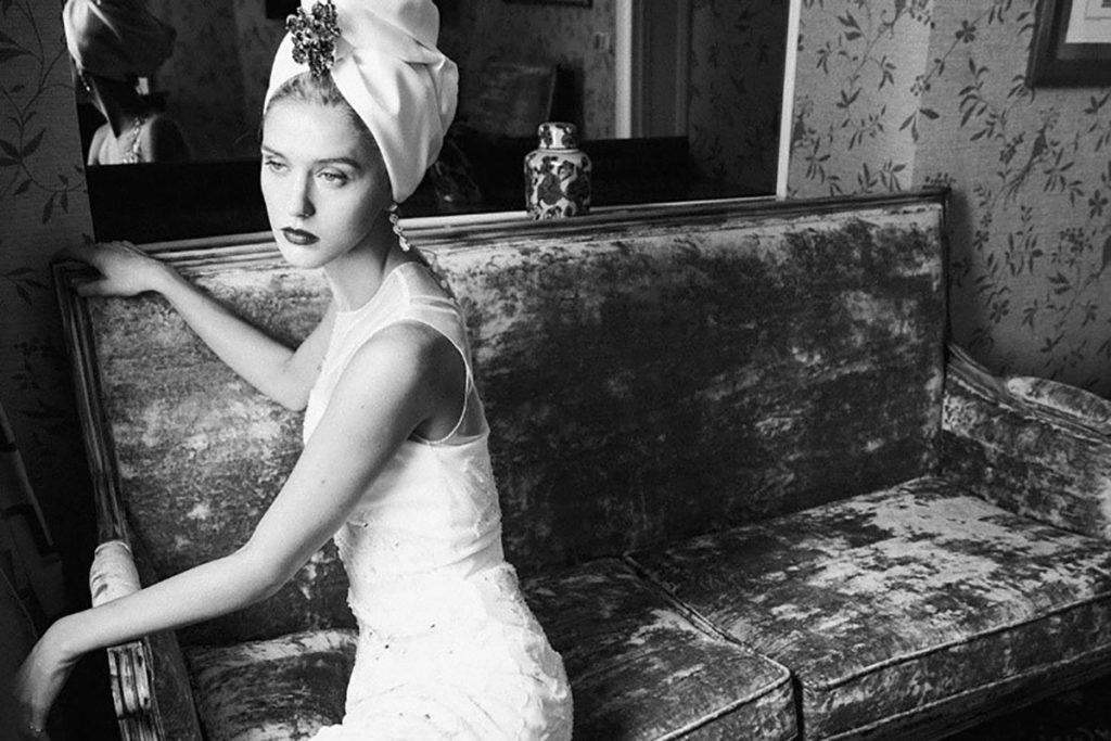 Velo de novia al estilo turbante