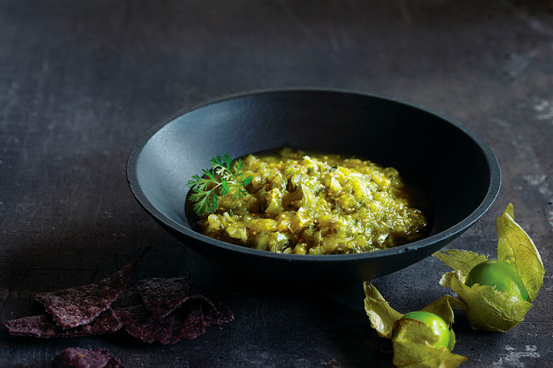 Salsa de Tomatillo, receta.