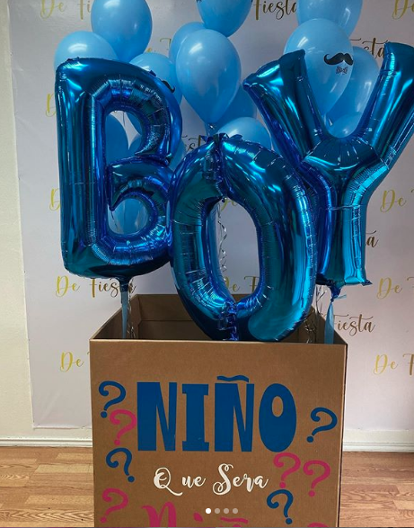 Plus De 400 Caja Genero Sencilla Decoracion Para Revelacion De Bebe