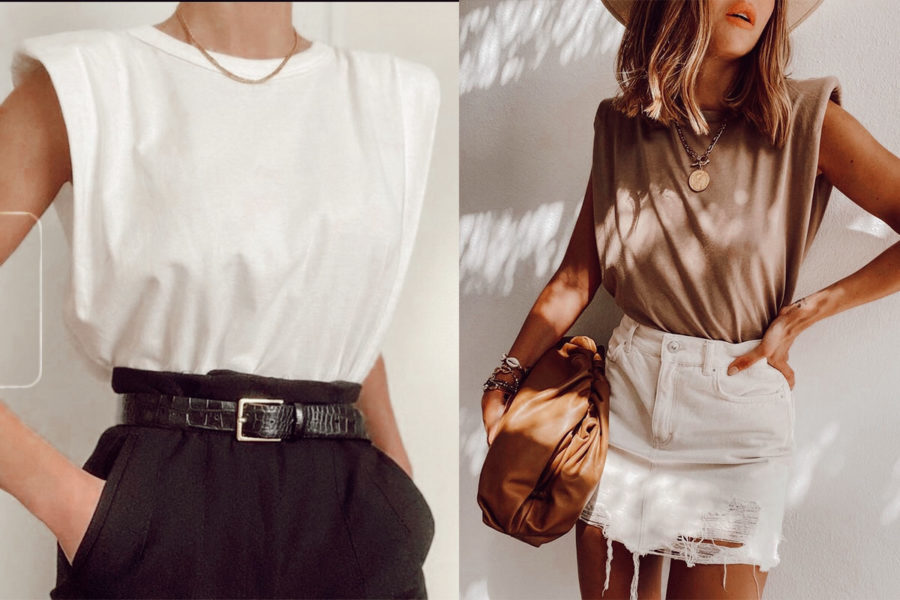 T-shirts con hombreras: la trend del streetwear más fuerte del momento