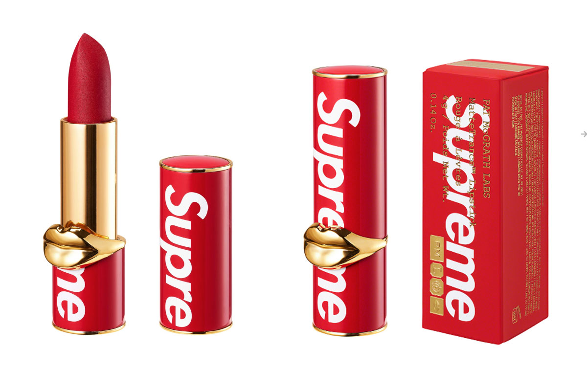 Supreme y Pat McGrath crearon el lipstick de tus sueños