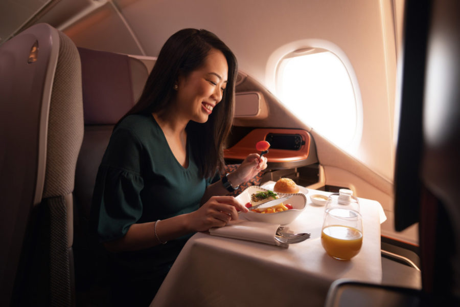 Singapore Airlines transforma un avión en un restaurante pop-up