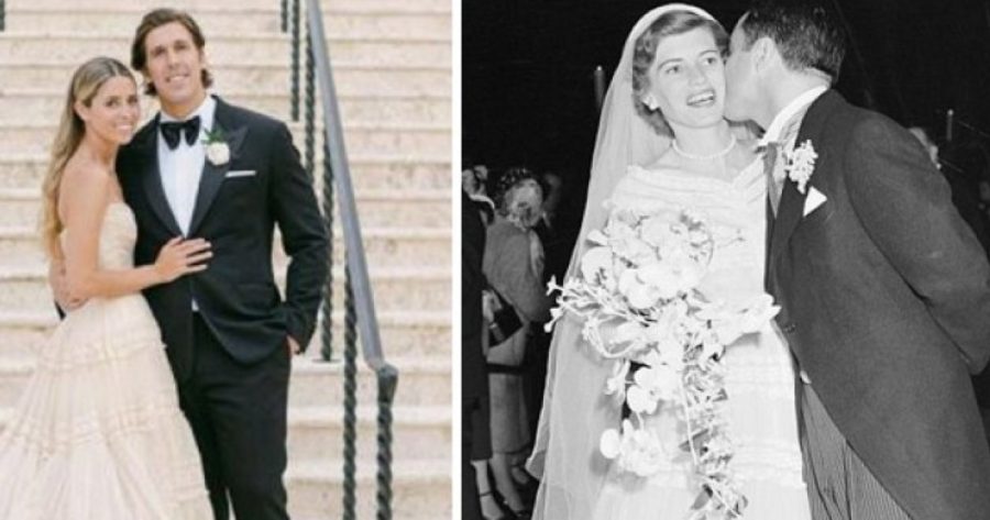 Llevar el vestido de novia de tu abuela es lo de hoy, nieta de Eunice Kennedy lo hizo