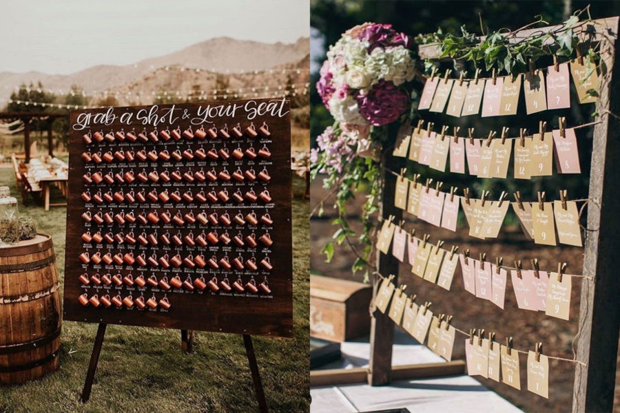 Ideas originales para el seating plan de tu boda