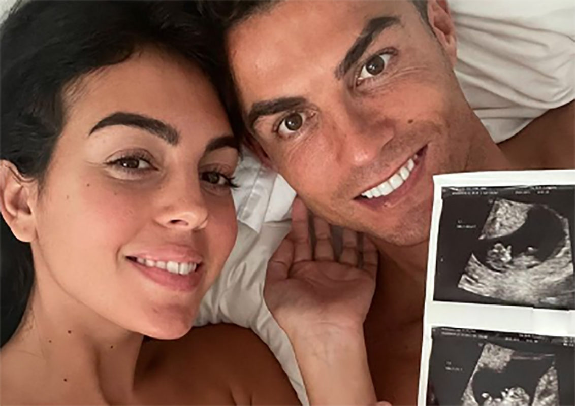 ¡Cristiano Ronaldo y Georgina esperan gemelos!
