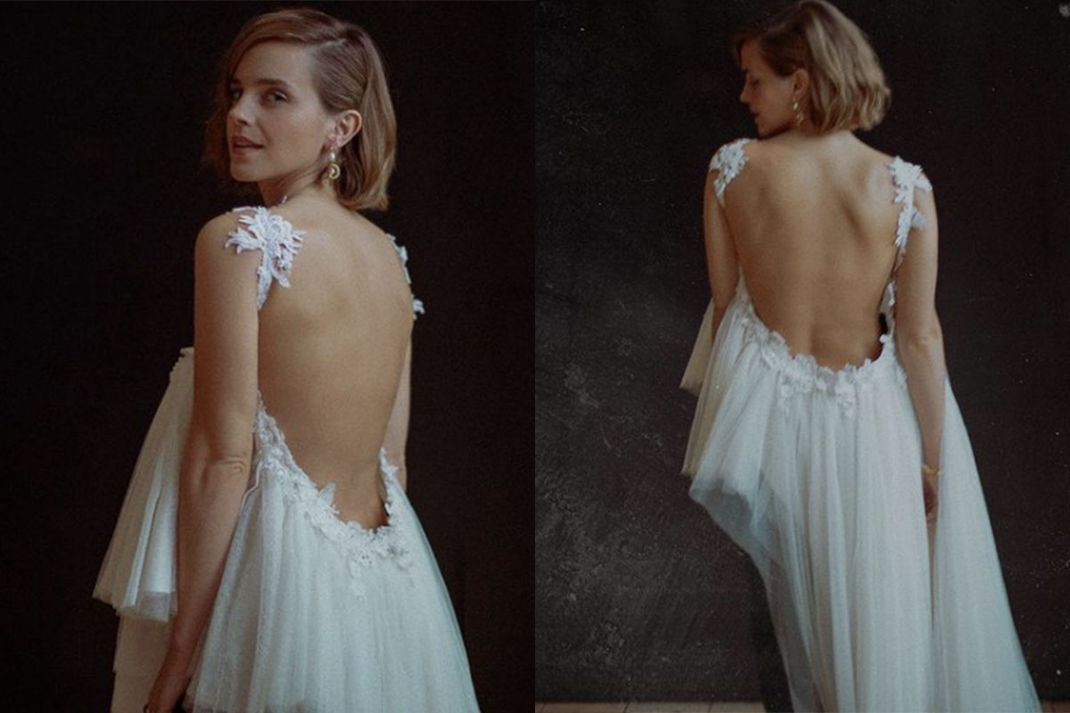 Emma Watson luce blusa creada con vestidos de novia reciclados en los premios Earthshot Emma Watson luce blusa creada con vestidos de novia reciclados en los premios Earthshot