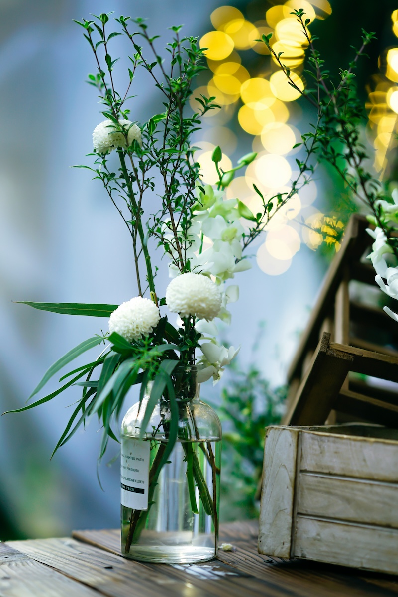 botellas para centro de mesa boda