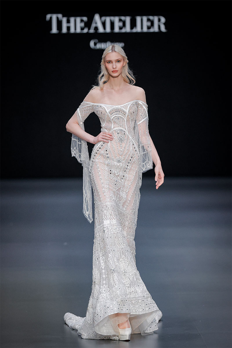 vestido de novia con transparencias