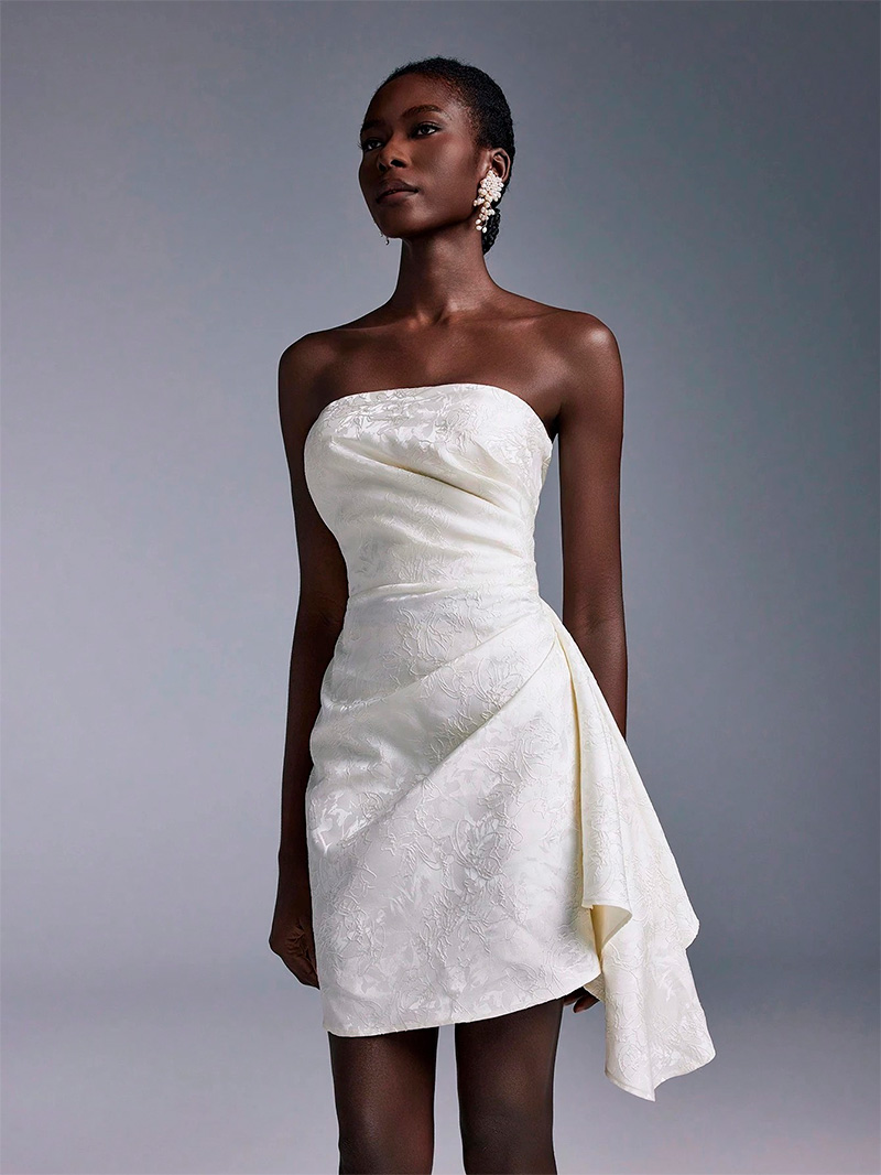 vestido de novia corto shein elitara