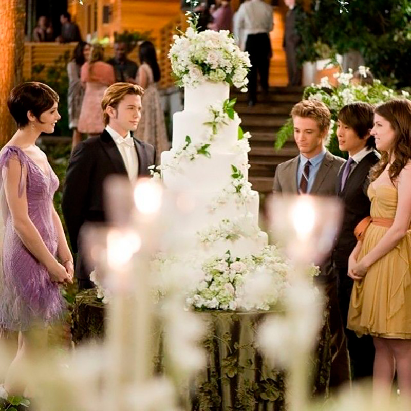 pastel de boda crepusculo