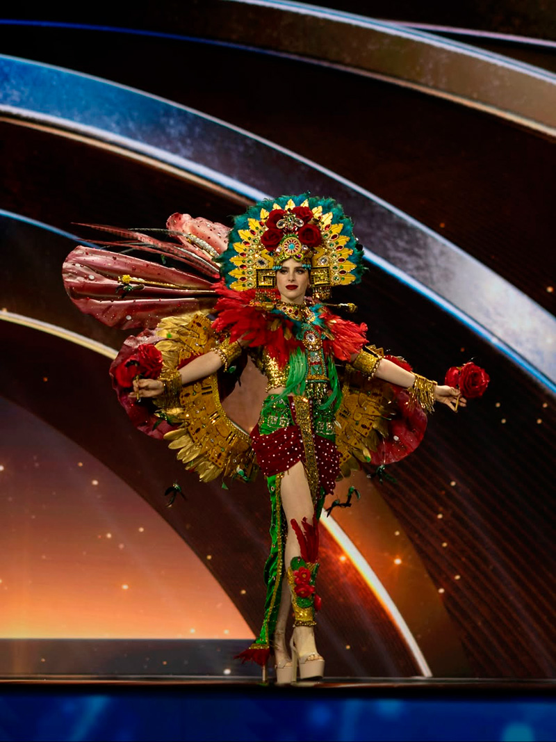 fatima bosch como diosa xochiquetzal