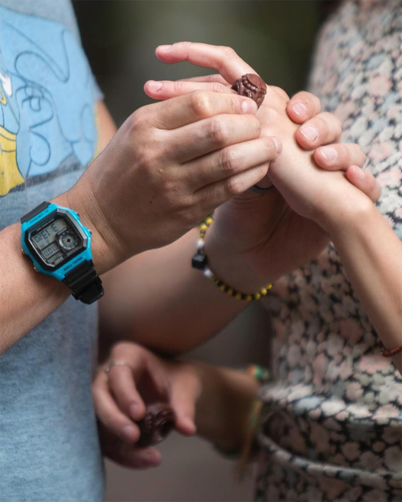 boda anillo de chocolate