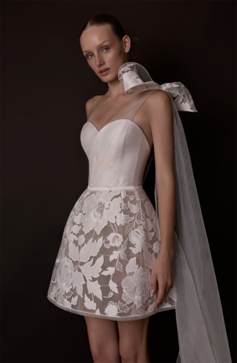 tendencias en vestidos de novia 2026 corto