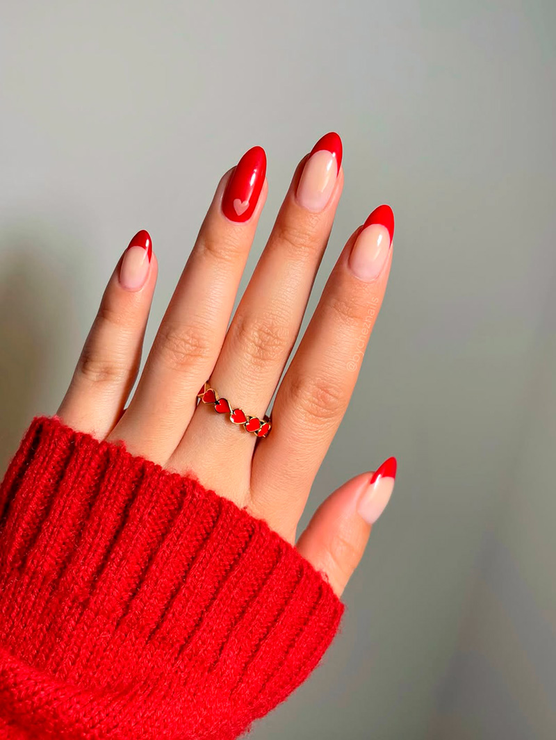 unas rojas 14 de febrero 