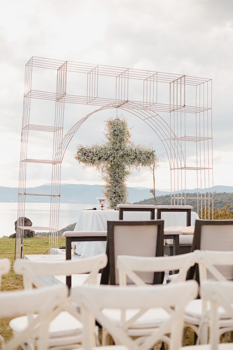 altar de boda playa